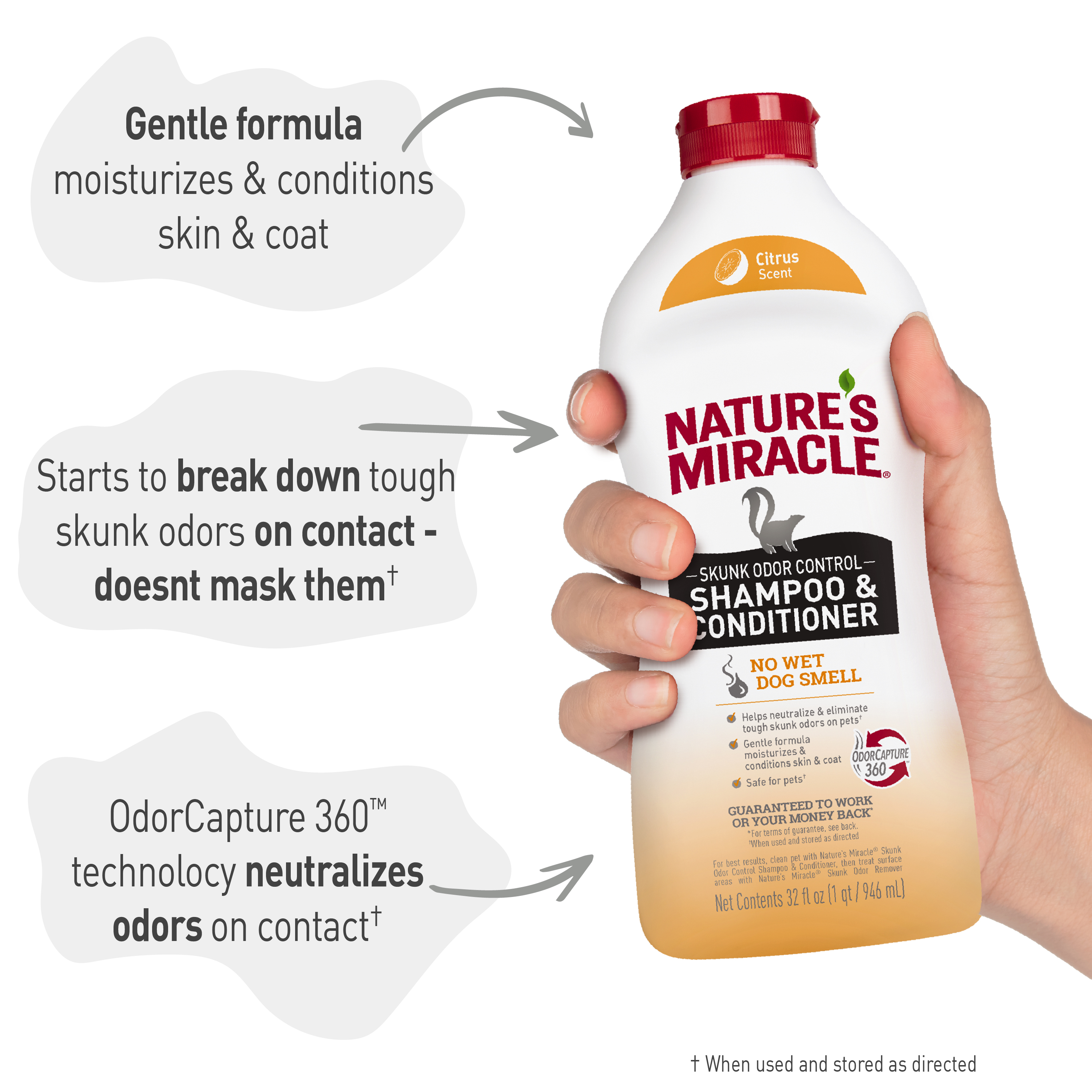 Nature s Miracle Skunk Odor Control Shampoo And Conditioner Helps